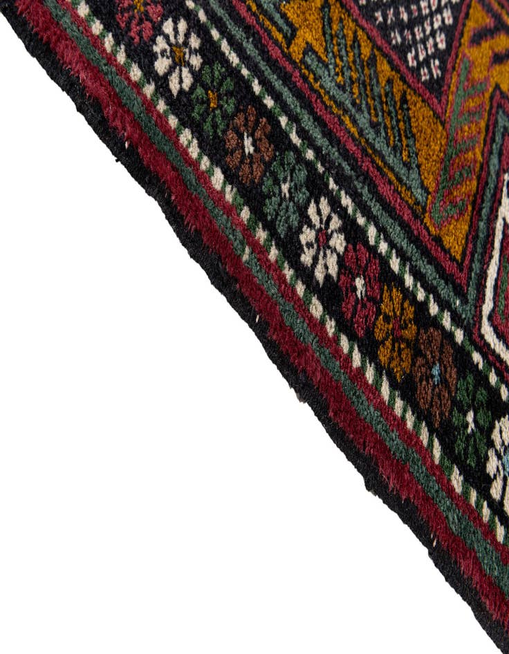 Detail image of 2' 8 x 10' 2 Hand Knotted Kazak Wool Runner Rug