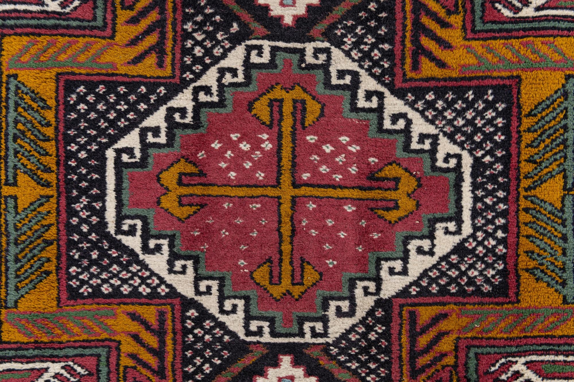 2' 8 x 10' 2 Hand Knotted Kazak Wool Runner Rug