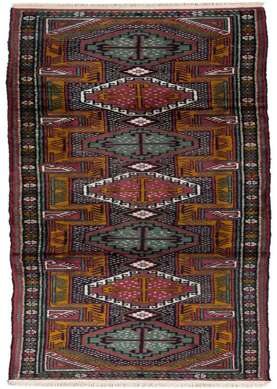 2' 8 x 10' 2 Hand Knotted Kazak Wool Runner Rug