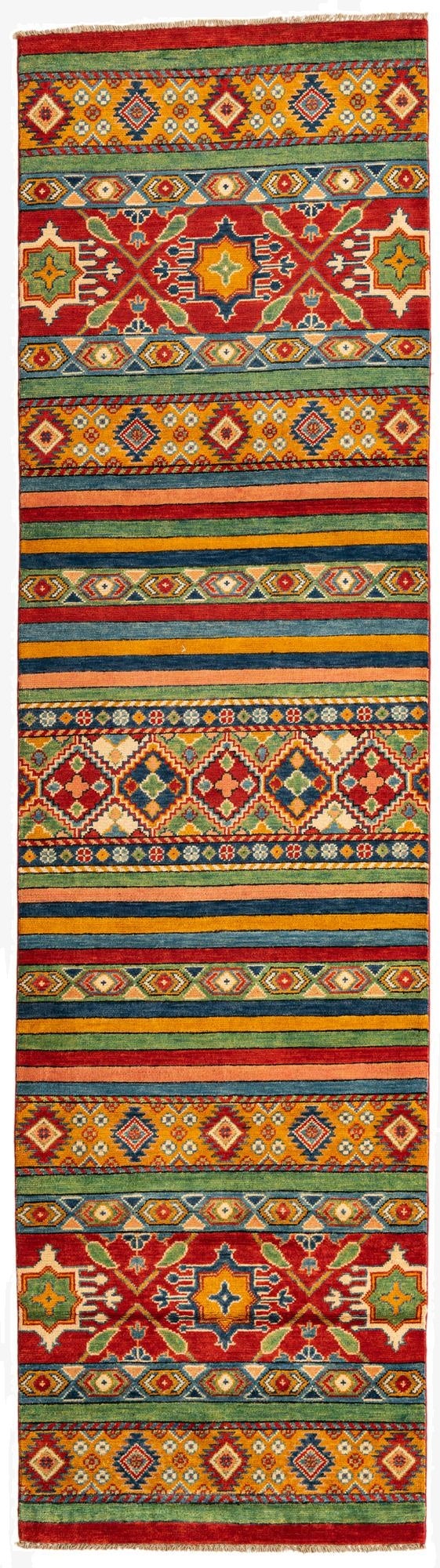 2' 9 x 10'  Hand Knotted Kazak Runner Rug