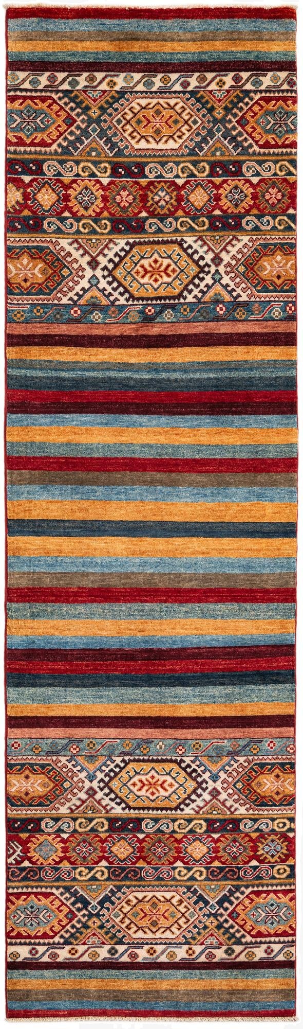 2' 8 x 9'  Hand Knotted Kazak Runner Rug