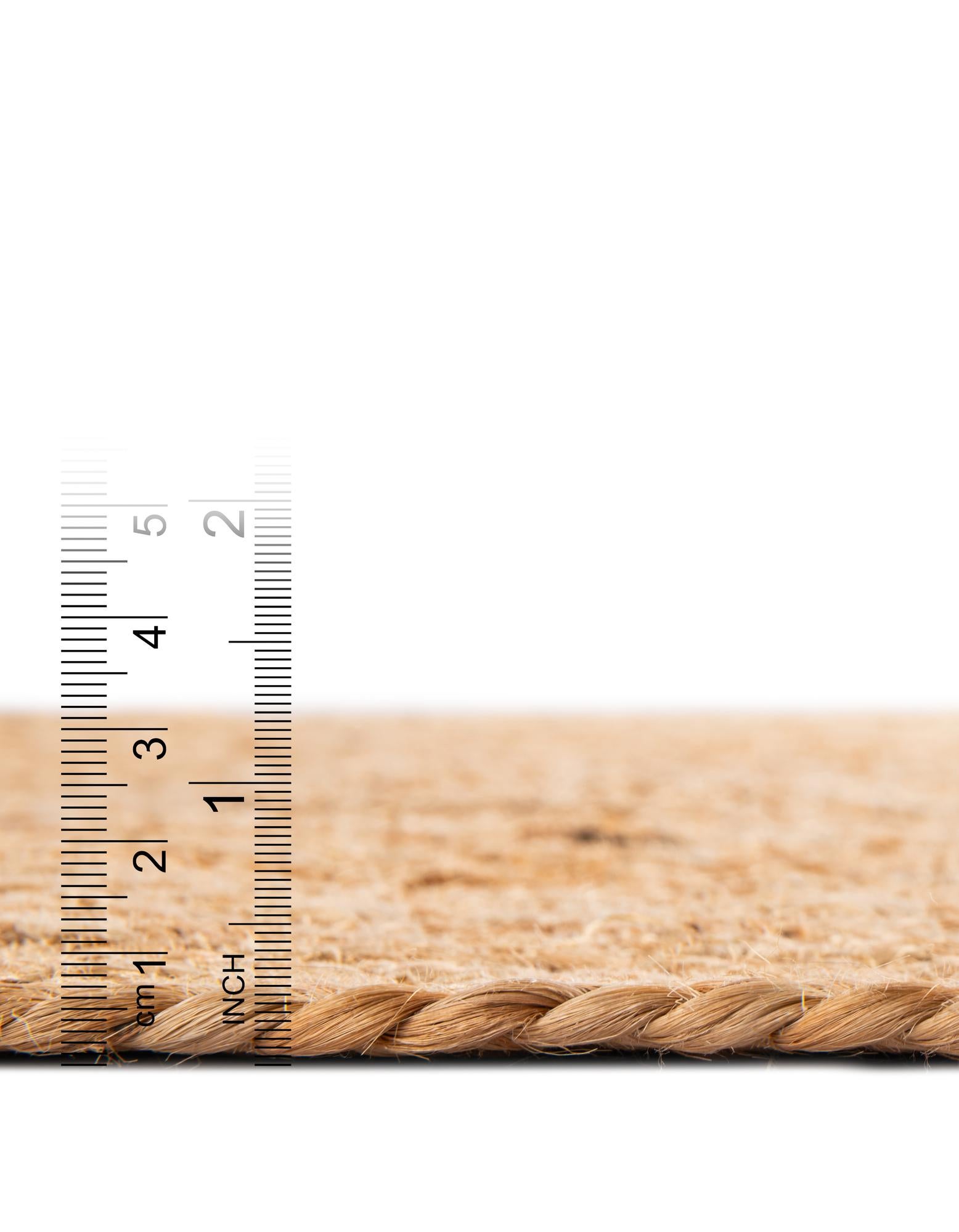 2' x 4' 1 Hand Braided Kids Braided Jute Runner Rug