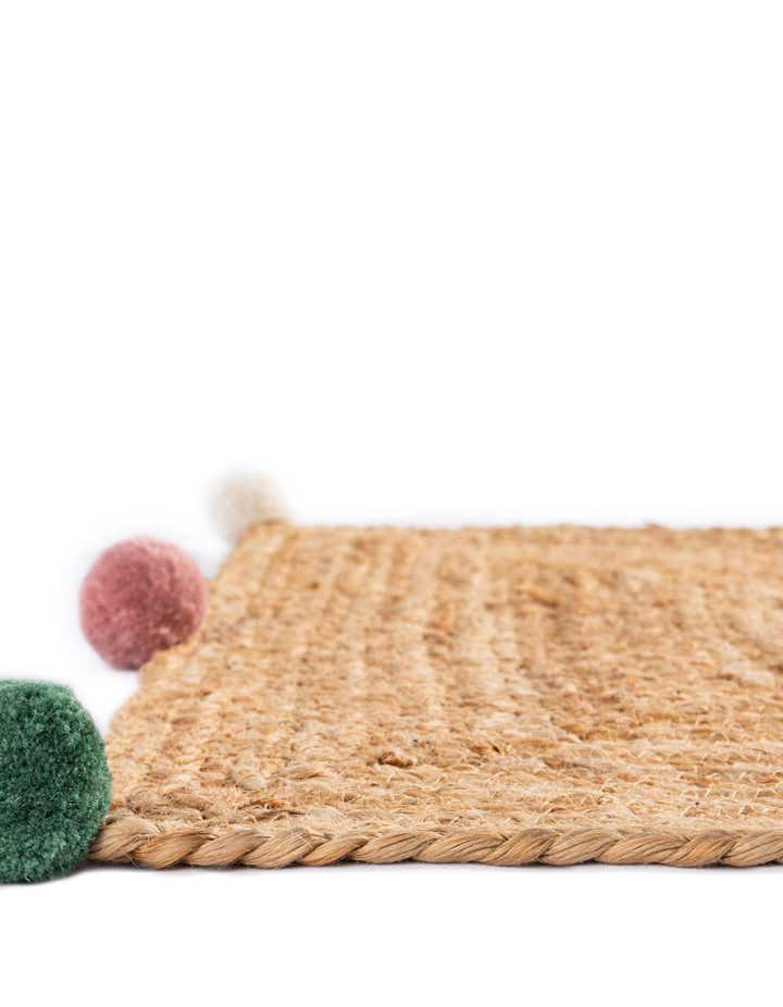 2' x 4' 1 Hand Braided Kids Braided Jute Runner Rug