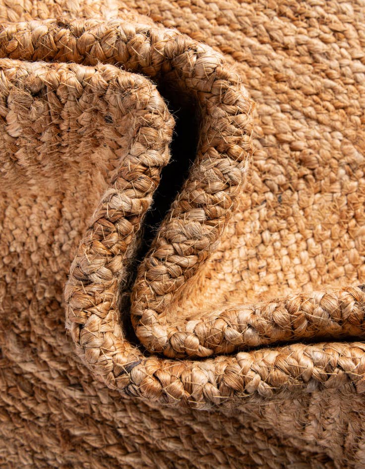 Detail image of 2' x 4' 1 Hand Braided Kids Braided Jute Runner Rug