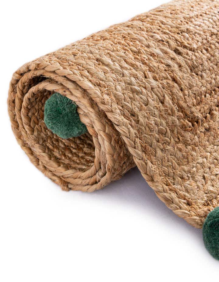 2' x 4' 1 Hand Braided Kids Braided Jute Runner Rug