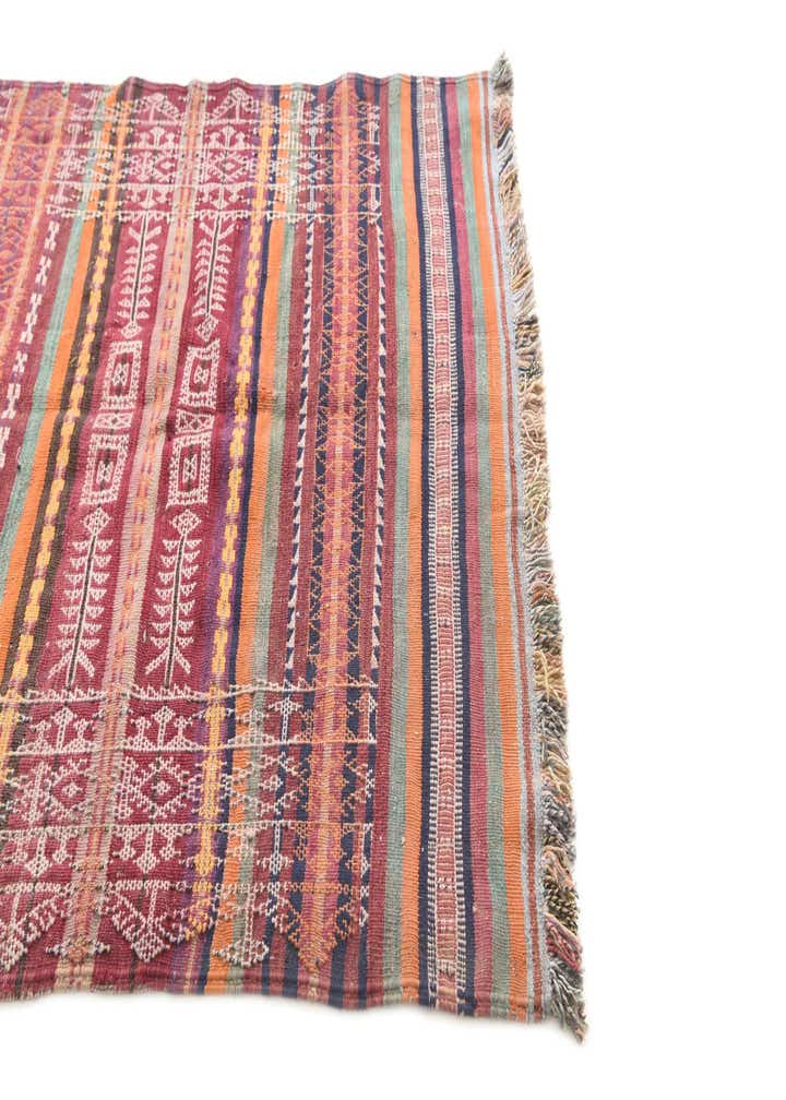 4' x 9' Hand Woven Kilim Afghan Wool Runner Rug