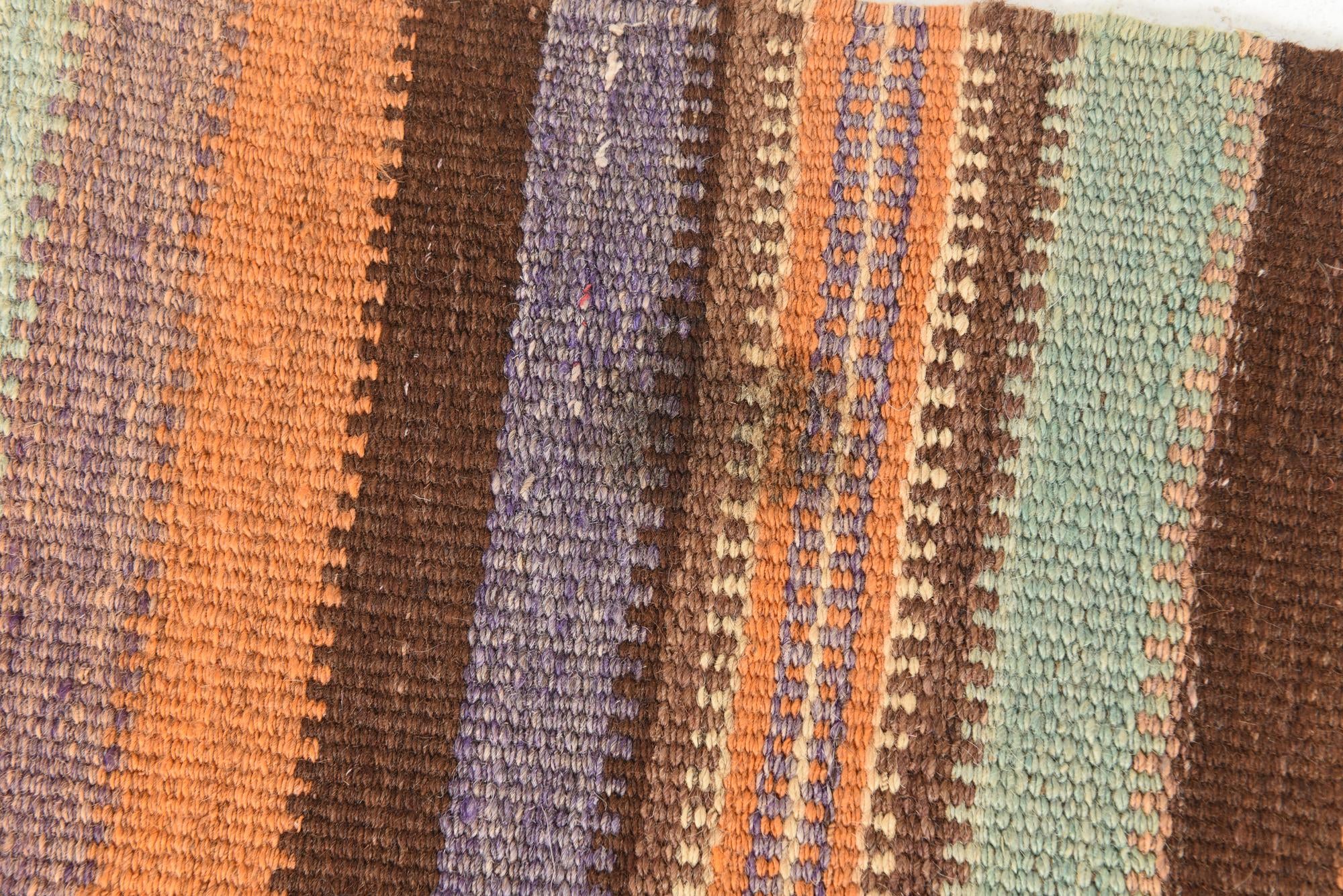 4' 4 x 12' 9 Hand Woven Kilim Afghan Wool Runner Rug