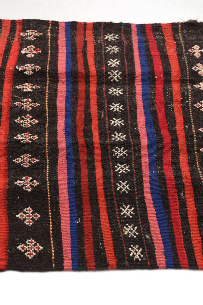 2' 4 x 6' 10 Hand Woven Kilim Afghan Wool Runner Rug