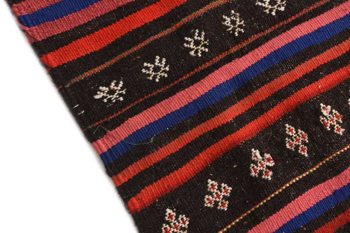 2' 4 x 6' 10 Hand Woven Kilim Afghan Wool Runner Rug