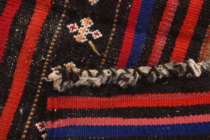 2' 4 x 6' 10 Hand Woven Kilim Afghan Wool Runner Rug