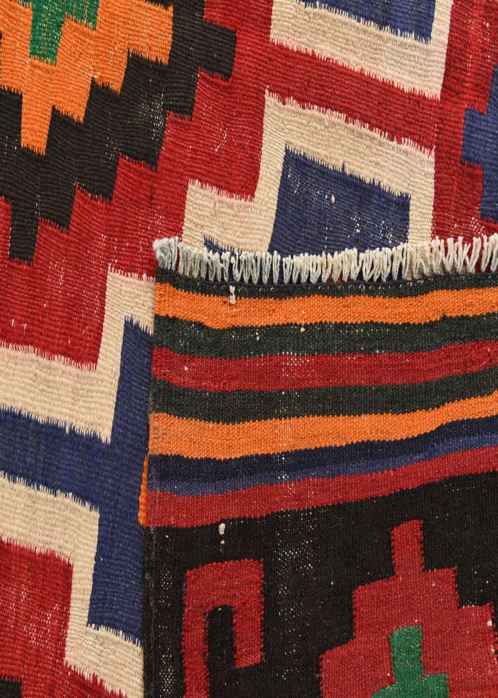 5' x 13' 5 Hand Woven Kilim Afghan Wool Runner Rug