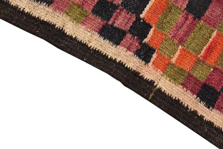 4' 6 x 8' 9 Hand Woven Kilim Fars Wool Runner Rug