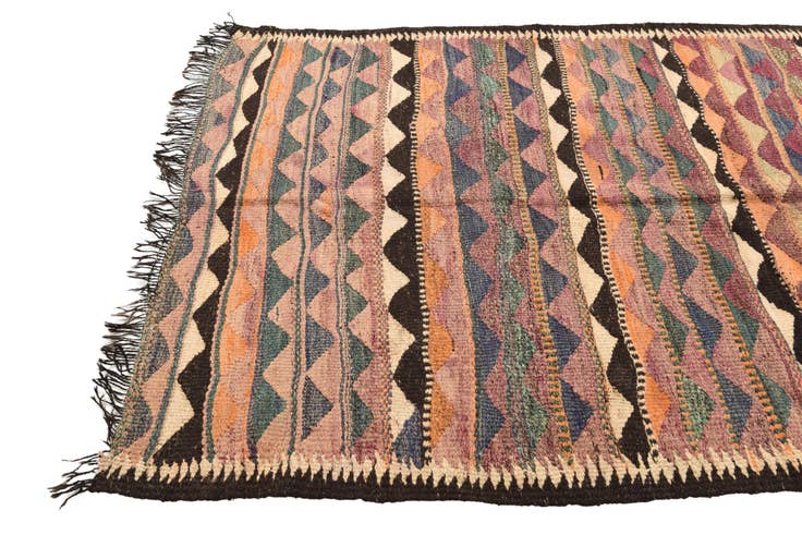 Detail image of 4' 8 x 9' Hand Woven Kilim Fars Wool Runner Rug