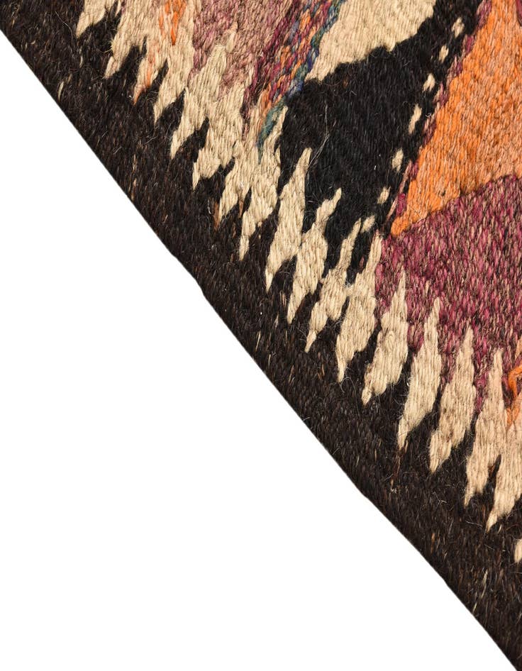 Detail image of 4' 8 x 9'  Hand Woven Kilim Fars Wool Runner Rug