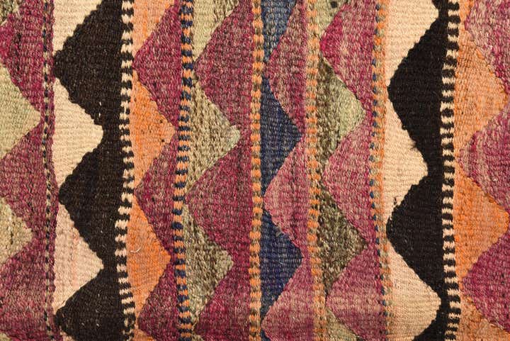 4' 8 x 9' Hand Woven Kilim Fars Wool Runner Rug