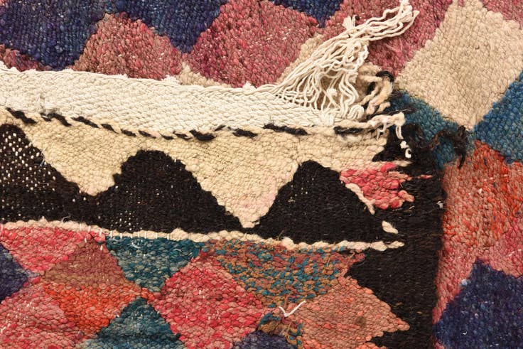 Detail image of 5' x 11' 2 Hand Woven Kilim Fars Wool Runner Rug