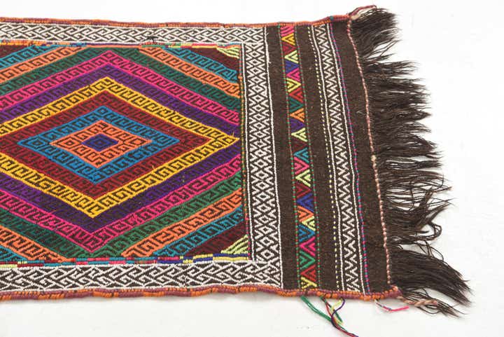 2' 1 x 8' 8 Hand Knotted Kilim Fars Persian Wool Runner Rug