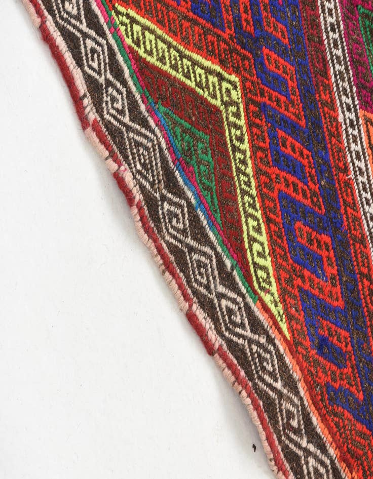 Detail image of 2' 3 x 8' 2  Hand Knotted Kilim Fars Persian Wool Runner Rug