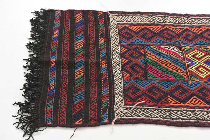 2' x 7' 4 Hand Knotted Kilim Fars Persian Wool Runner Rug
