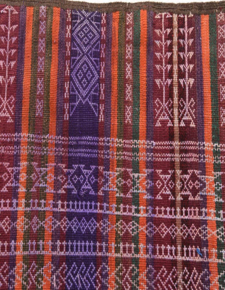 Detail image of 2' 1 x 10' 2  Hand Knotted Kilim Fars Persian Wool Runner Rug