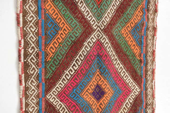 1' 10 x 6' 2 Hand Knotted Kilim Fars Persian Wool Runner Rug