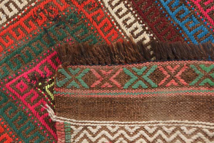 1' 10 x 6' 2 Hand Knotted Kilim Fars Persian Wool Runner Rug