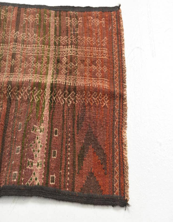 Detail image of 2' x 9' 9  Hand Knotted Kilim Fars Persian Wool Runner Rug