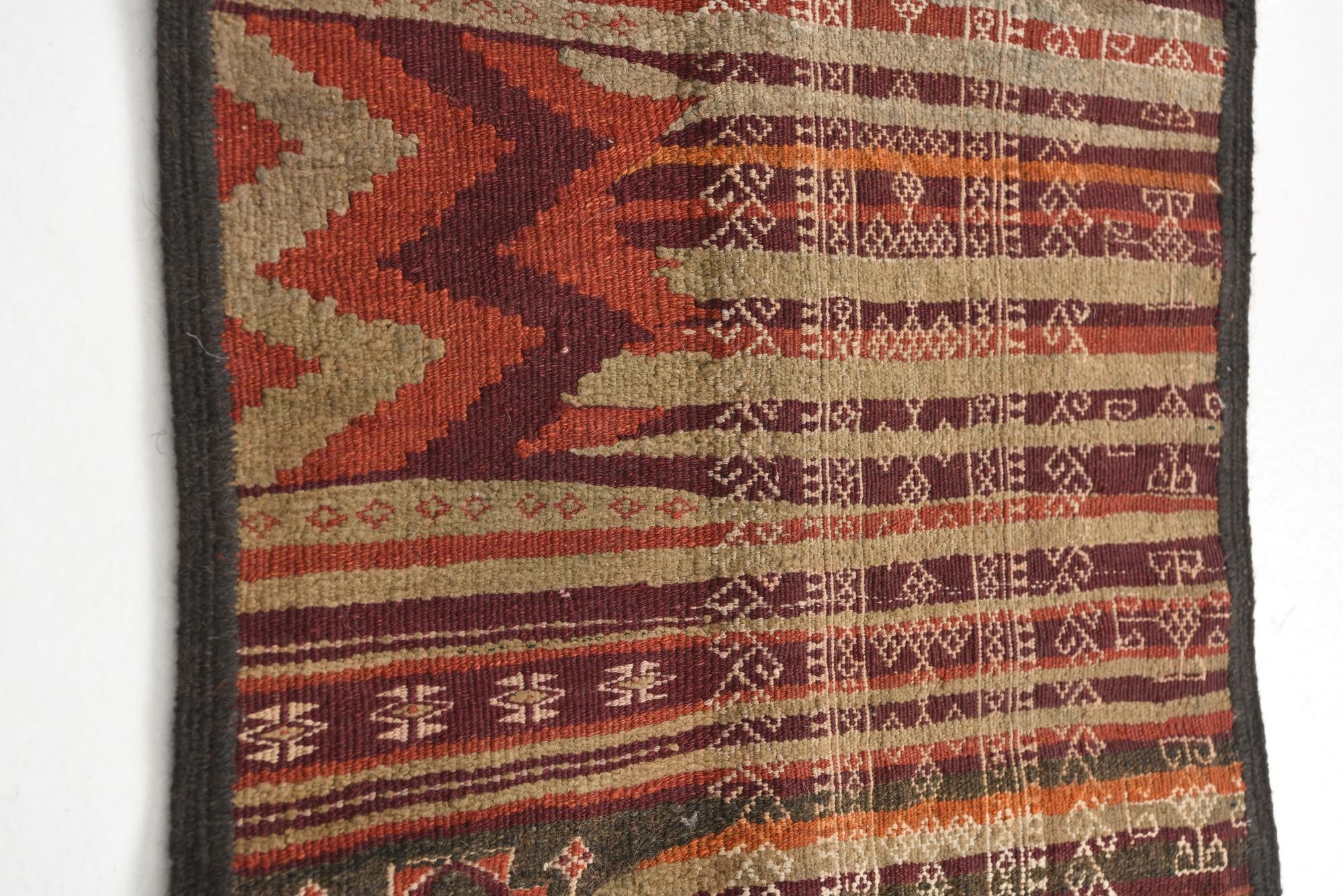 2' x 9' 9 Hand Knotted Kilim Fars Persian Wool Runner Rug