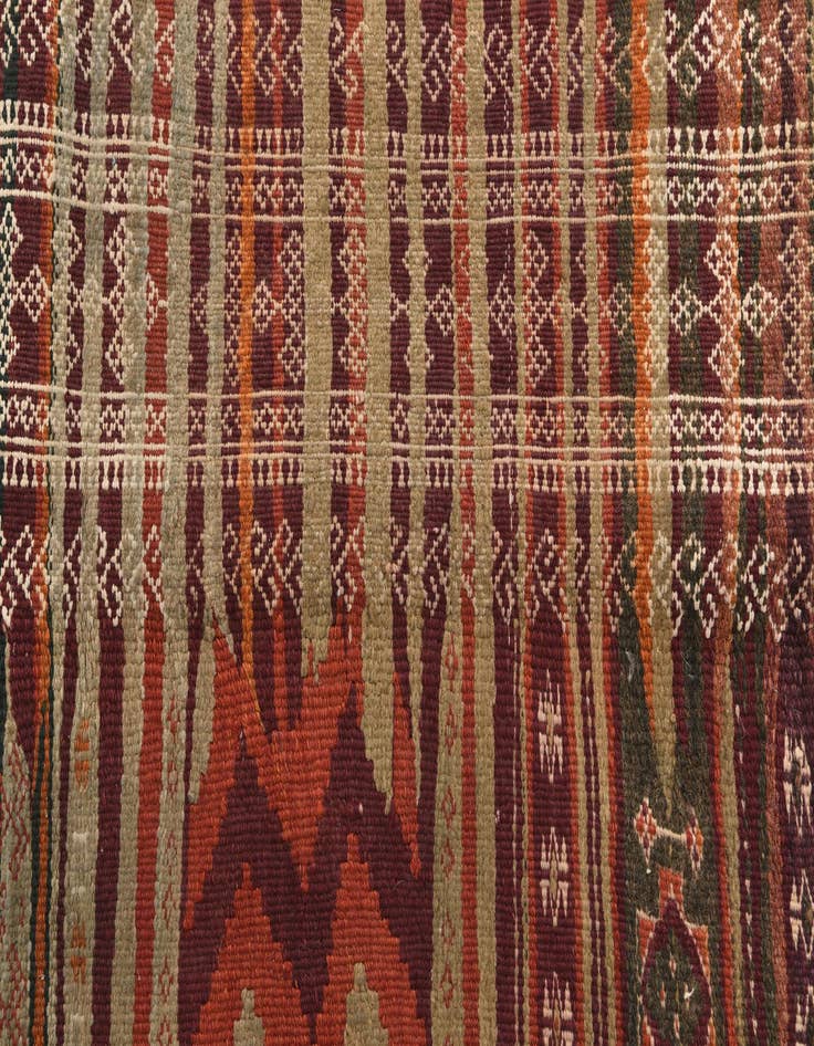 Detail image of 2' x 9' 9  Hand Knotted Kilim Fars Persian Wool Runner Rug