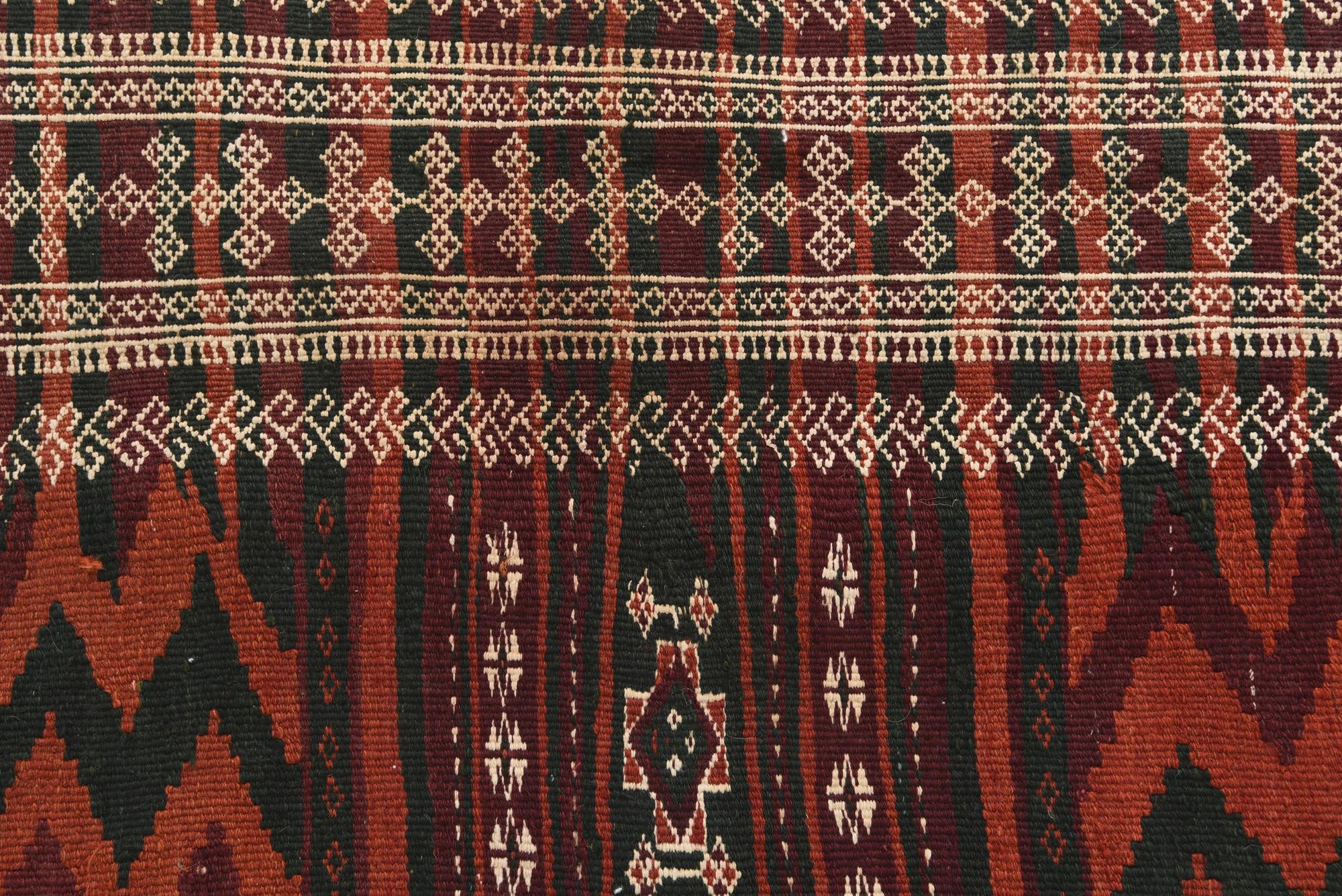 2' x 9' 9 Hand Knotted Kilim Fars Persian Wool Runner Rug