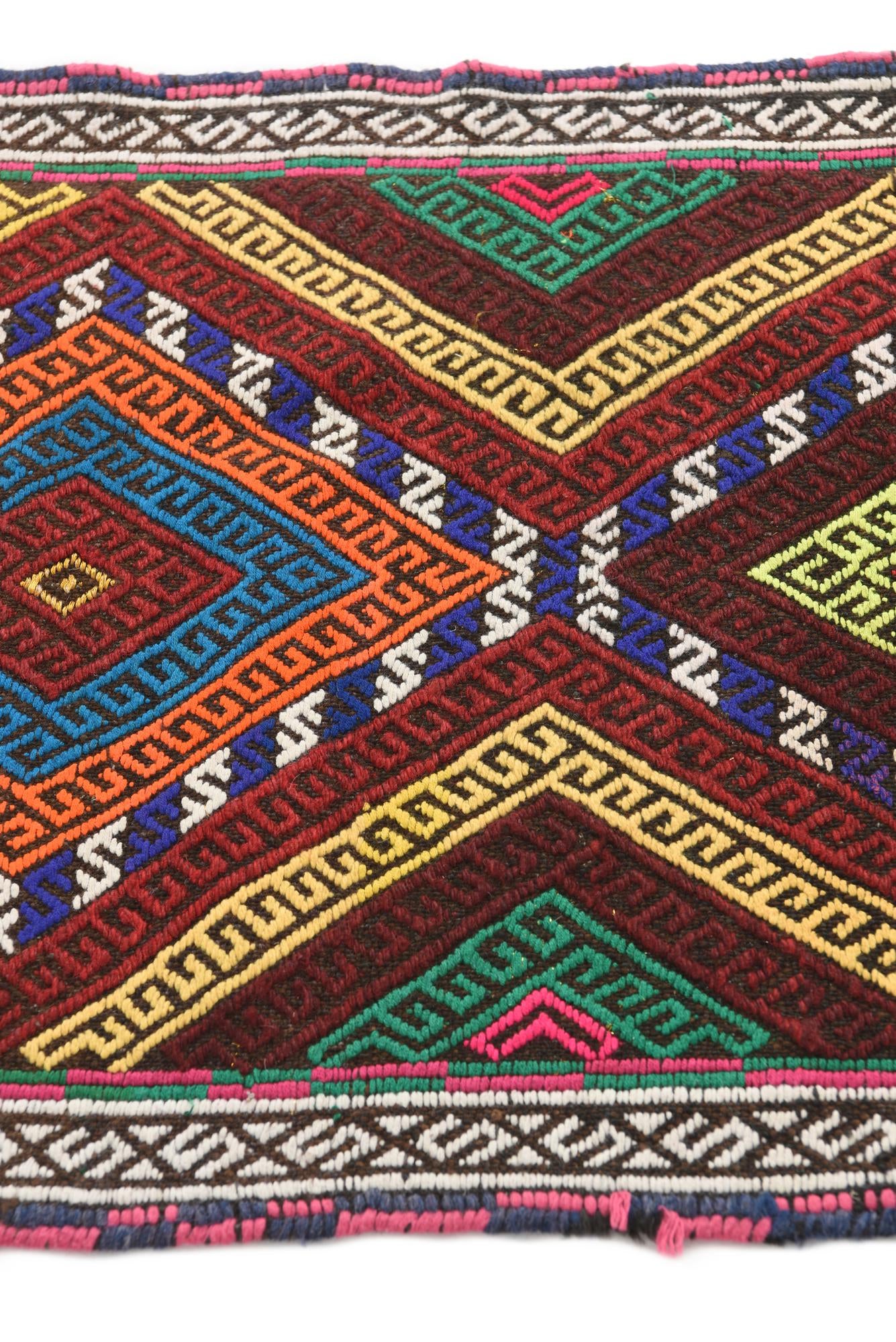 2' x 7' 10 Hand Knotted Kilim Fars Persian Wool Runner Rug