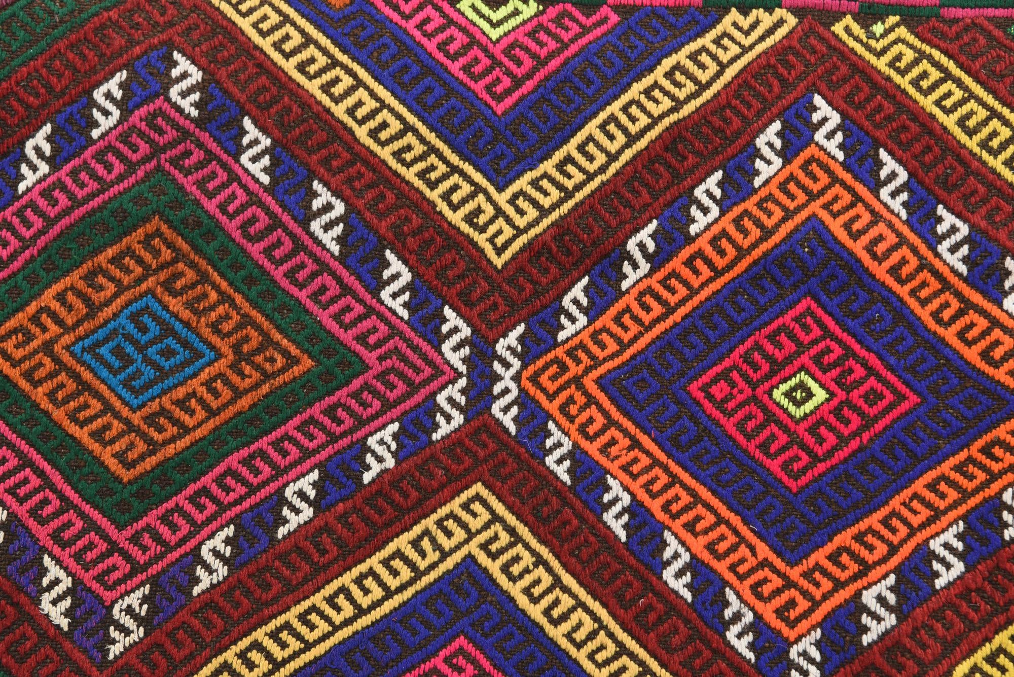2' x 7' 10 Hand Knotted Kilim Fars Persian Wool Runner Rug