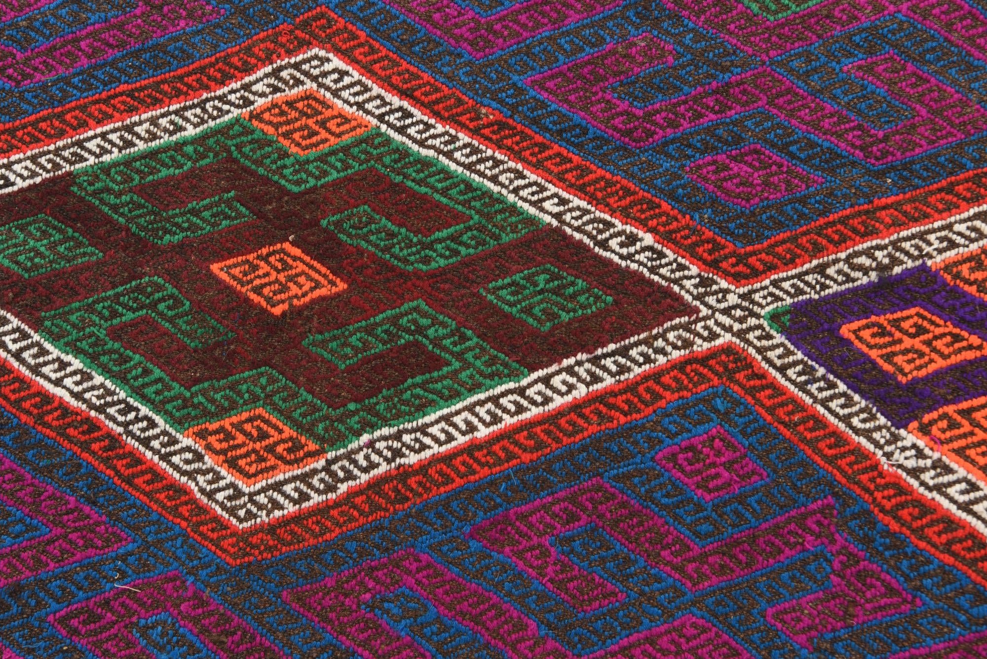 2' 3 x 7' 8 Hand Knotted Kilim Fars Persian Wool Runner Rug