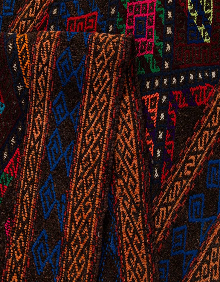 Detail image of 2' 3 x 7' 8  Hand Knotted Kilim Fars Persian Wool Runner Rug