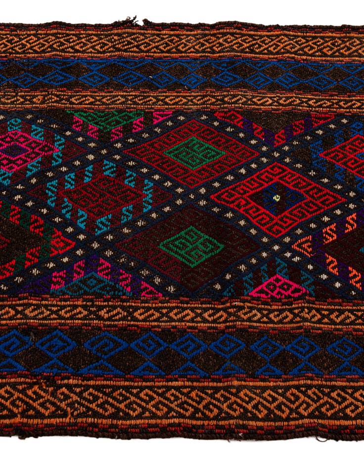 Detail image of 2' 3 x 7' 8  Hand Knotted Kilim Fars Persian Wool Runner Rug