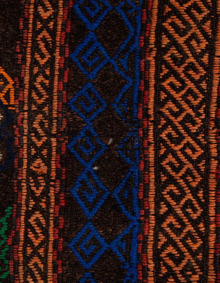 Detail image of 2' 3 x 7' 8  Hand Knotted Kilim Fars Persian Wool Runner Rug