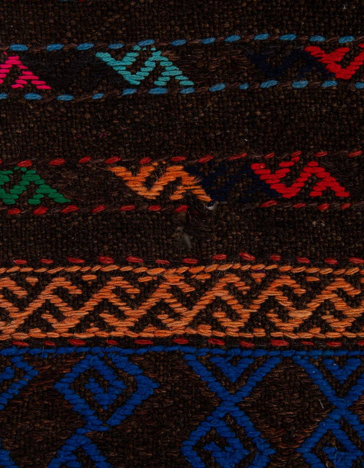 Detail image of 2' 3 x 7' 8  Hand Knotted Kilim Fars Persian Wool Runner Rug