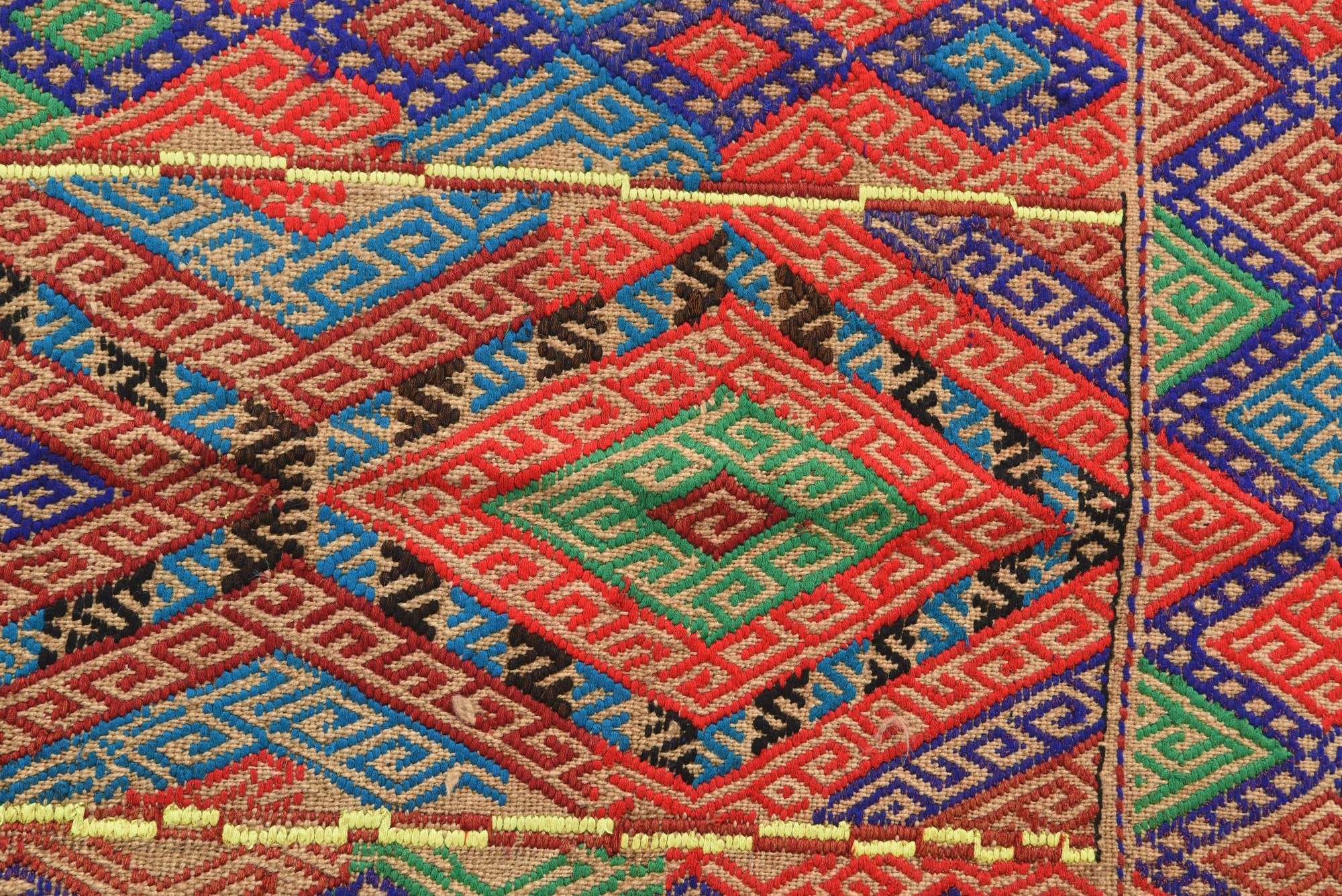 2' 1 x 9' 4 Hand Knotted Kilim Fars Persian Wool Runner Rug