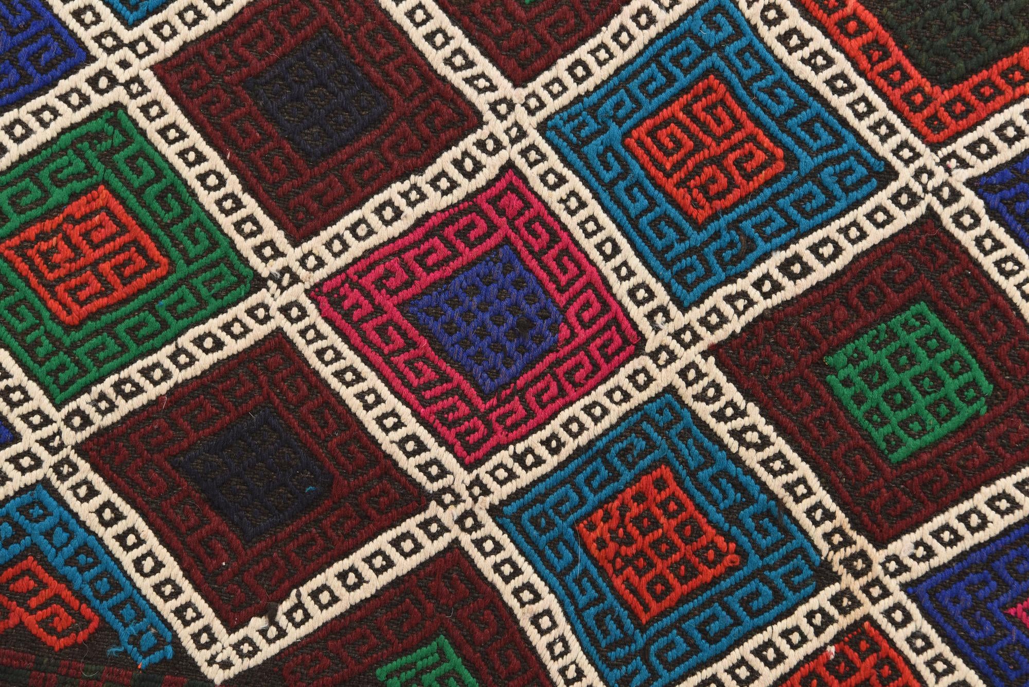 2' 2 x 9' Hand Knotted Kilim Fars Persian Wool Runner Rug