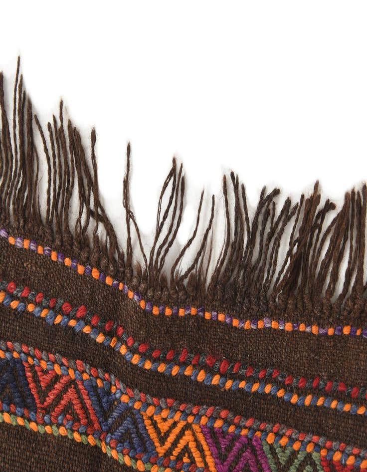 Detail image of 2' x 7'  Hand Knotted Kilim Fars Persian Wool Runner Rug