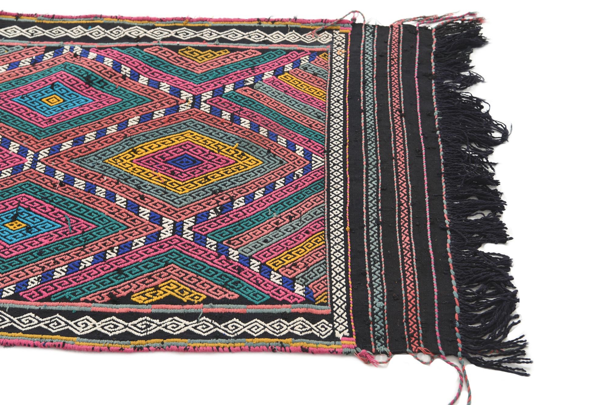 2' 3 x 8' 9 Hand Knotted Kilim Fars Persian Wool Runner Rug