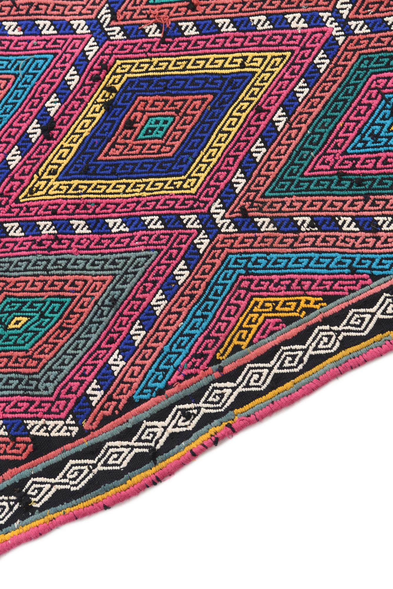 2' 3 x 8' 9 Hand Knotted Kilim Fars Persian Wool Runner Rug