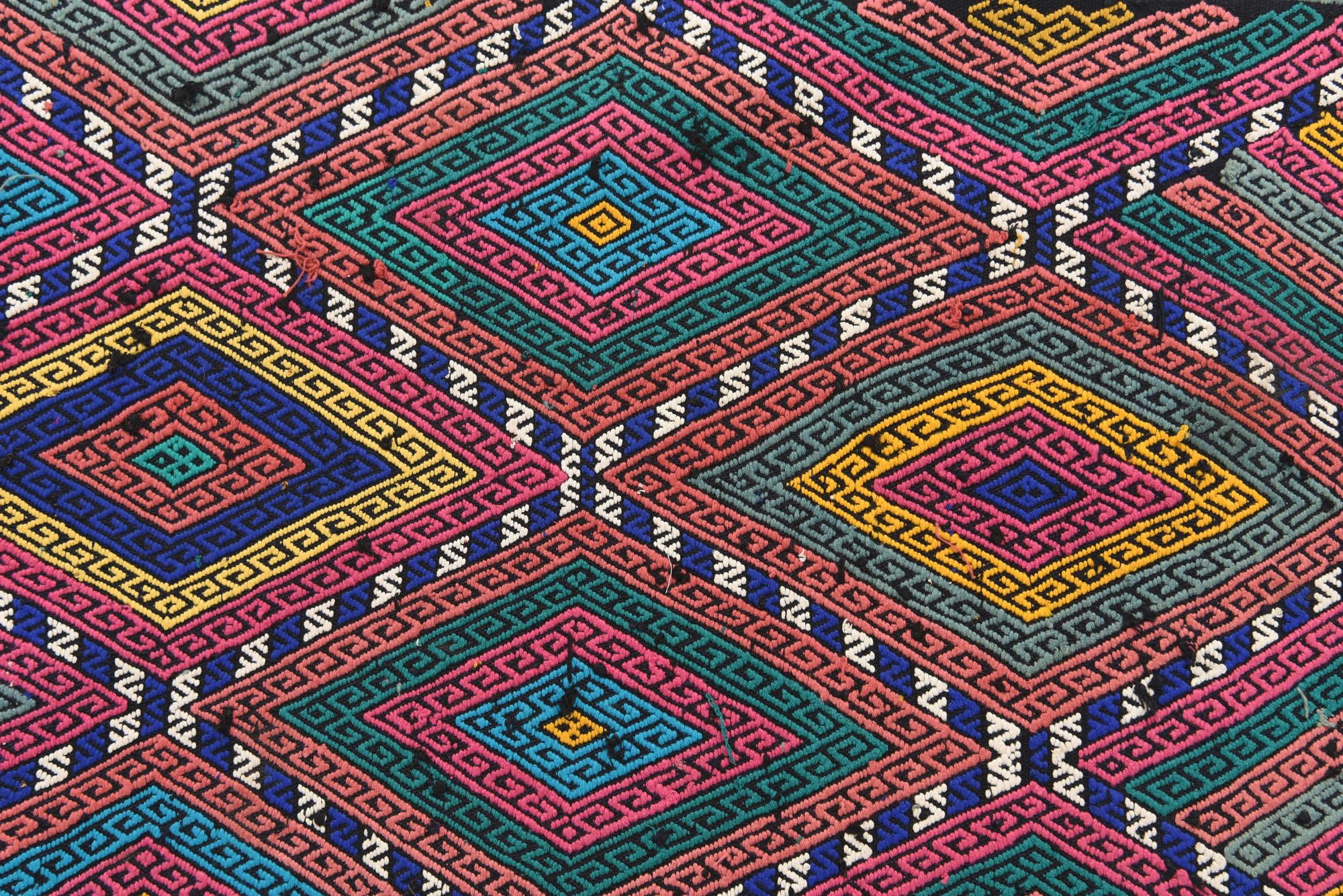 2' 3 x 8' 9 Hand Knotted Kilim Fars Persian Wool Runner Rug