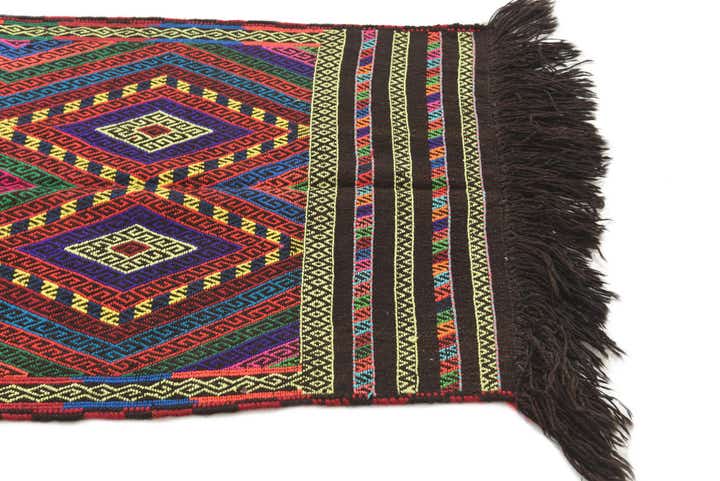 2' 7 x 9' Hand Knotted Kilim Fars Persian Wool Runner Rug