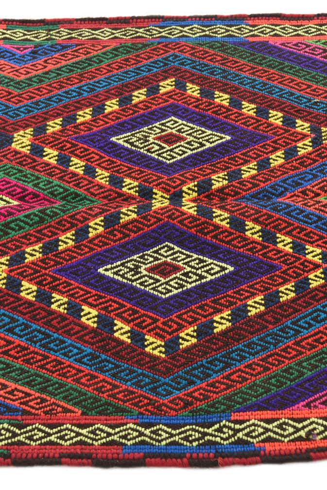 2' 7 x 9' Hand Knotted Kilim Fars Persian Wool Runner Rug