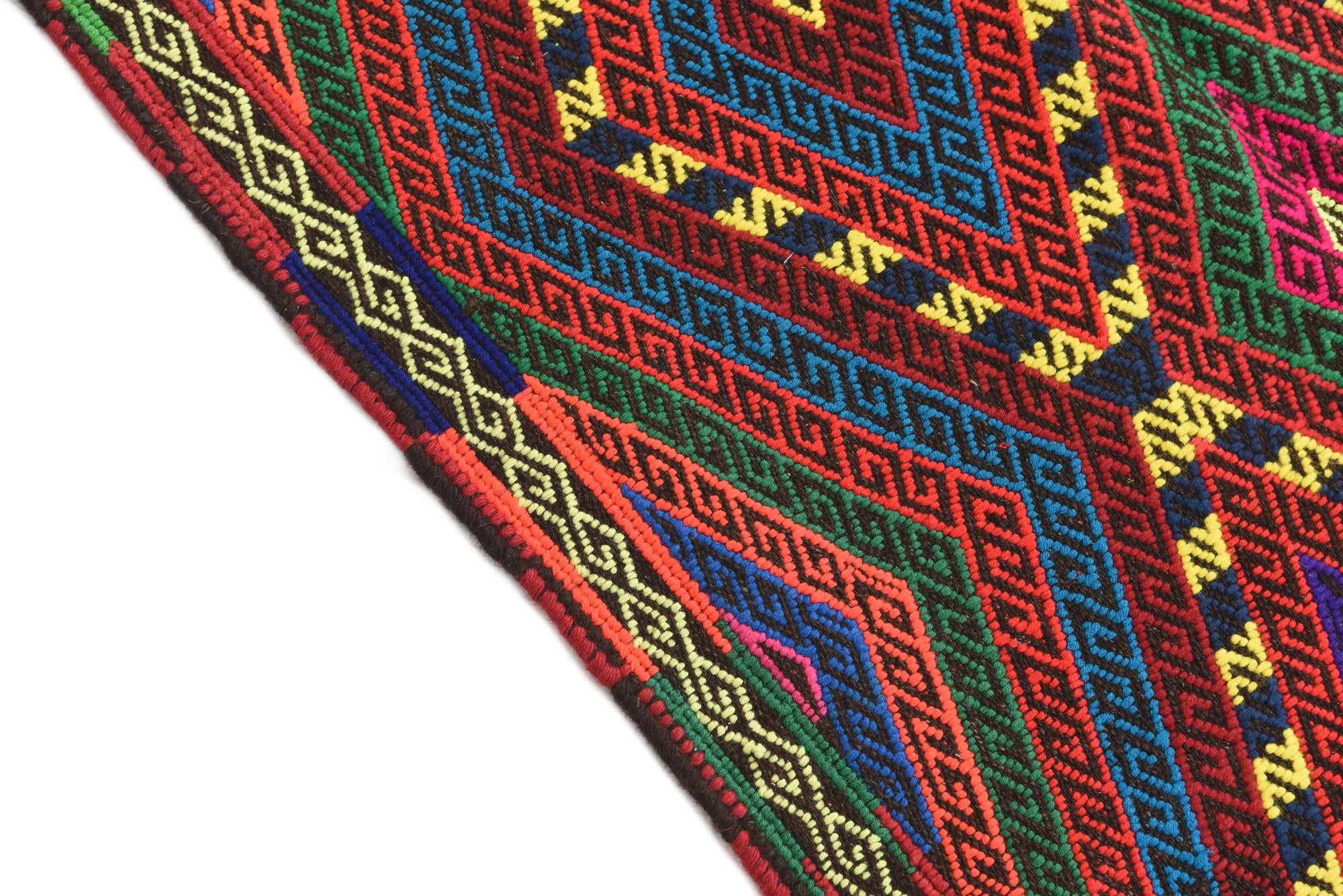 2' 7 x 9' Hand Knotted Kilim Fars Persian Wool Runner Rug