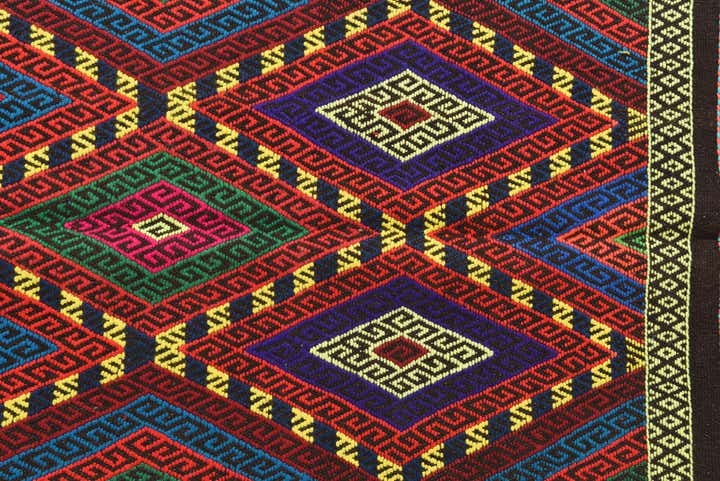 2' 7 x 9' Hand Knotted Kilim Fars Persian Wool Runner Rug