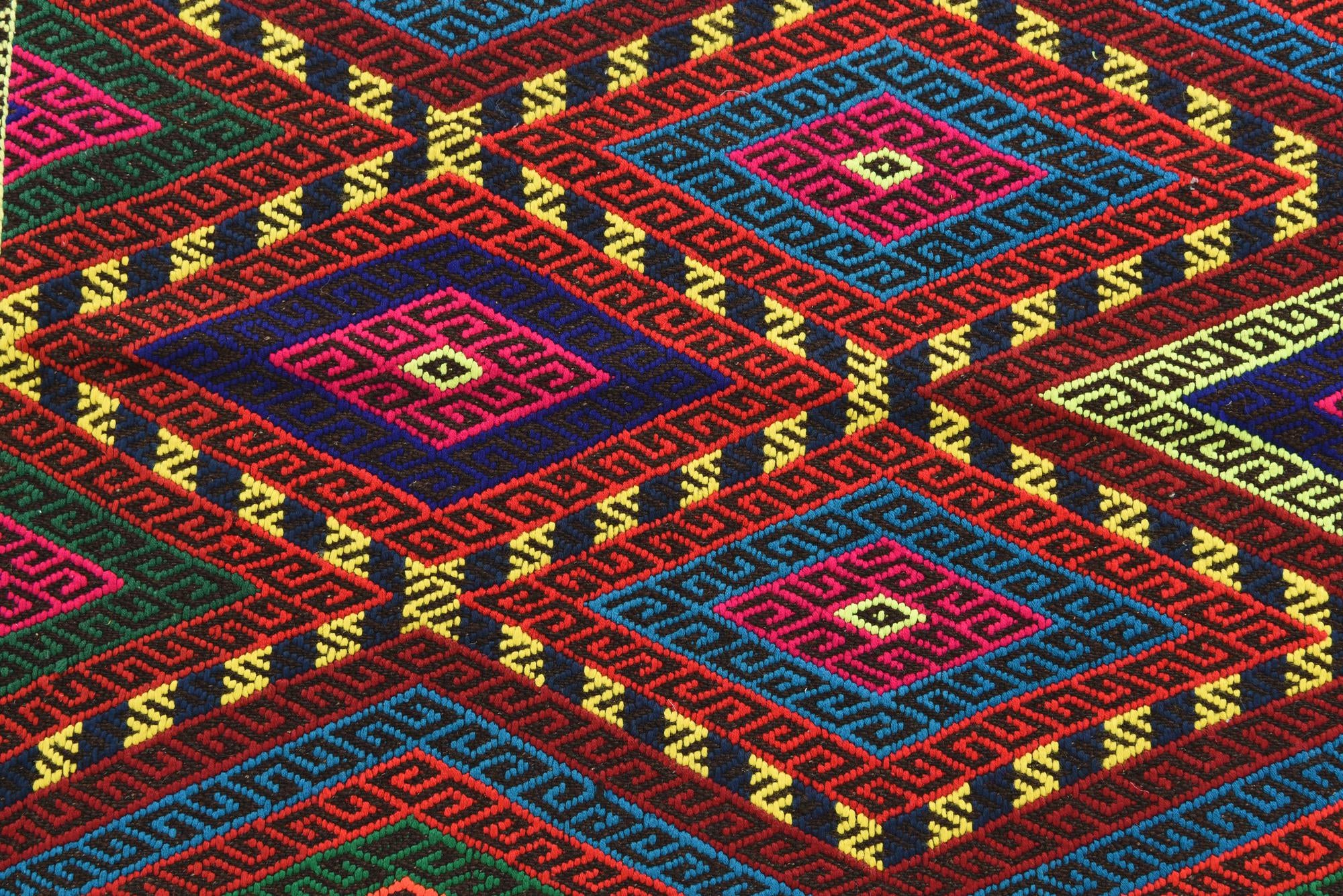 2' 7 x 9' Hand Knotted Kilim Fars Persian Wool Runner Rug
