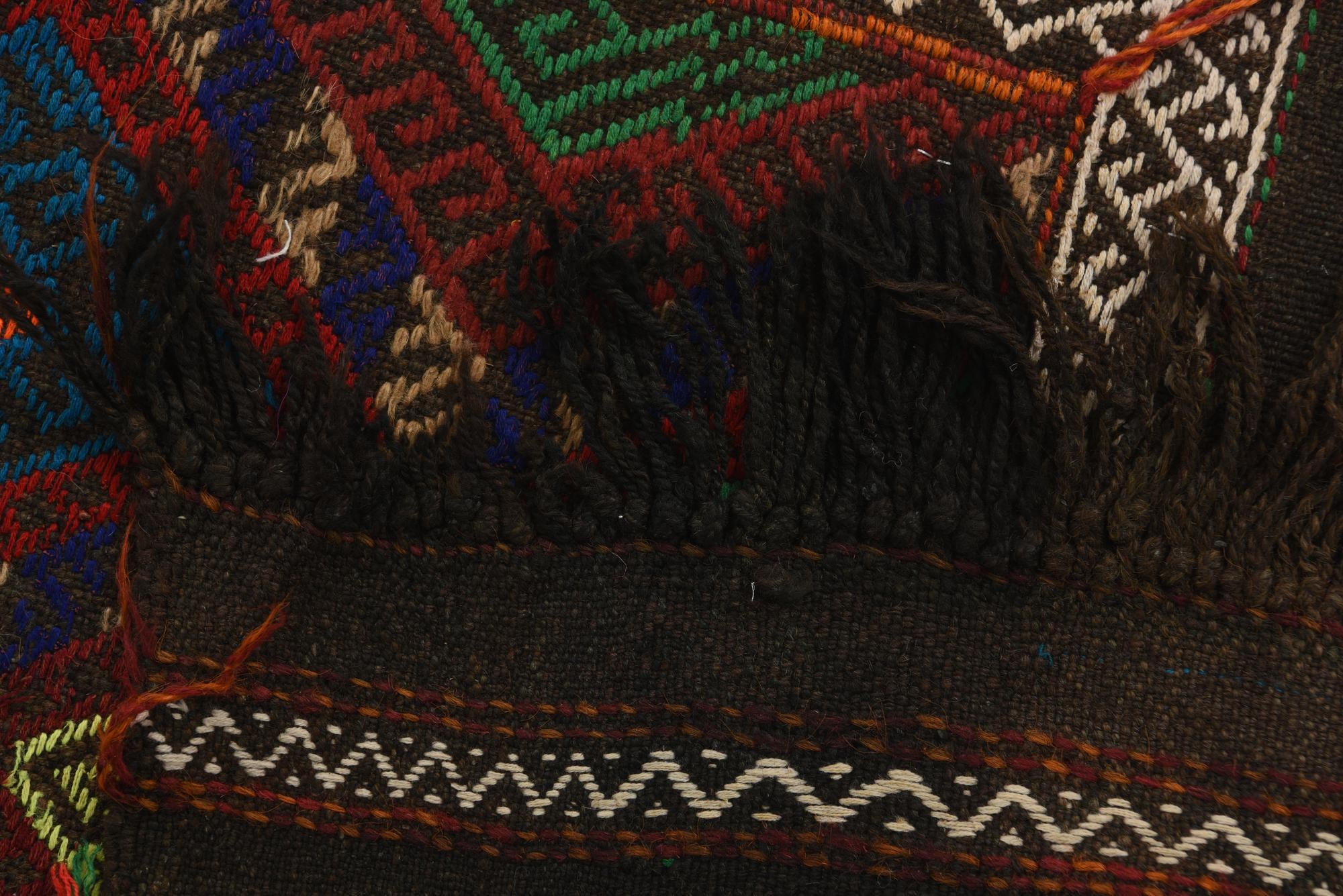 2' 2 x 7' 10 Hand Knotted Kilim Fars Persian Wool Runner Rug