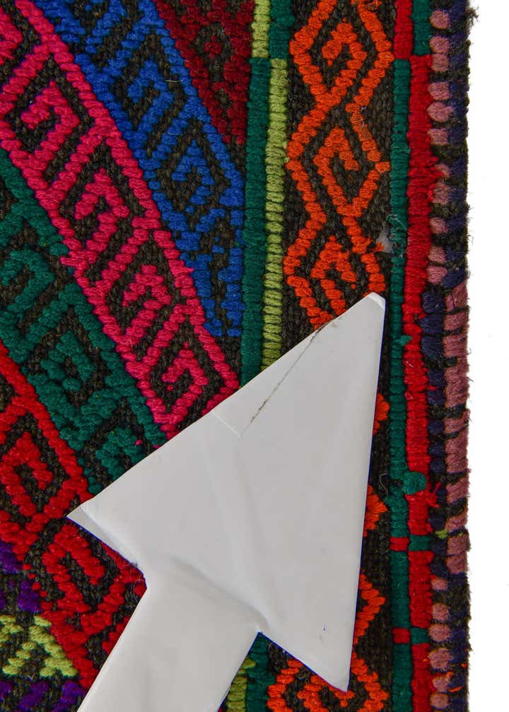 2' x 8' 4 Hand Knotted Kilim Fars Persian Wool Runner Rug